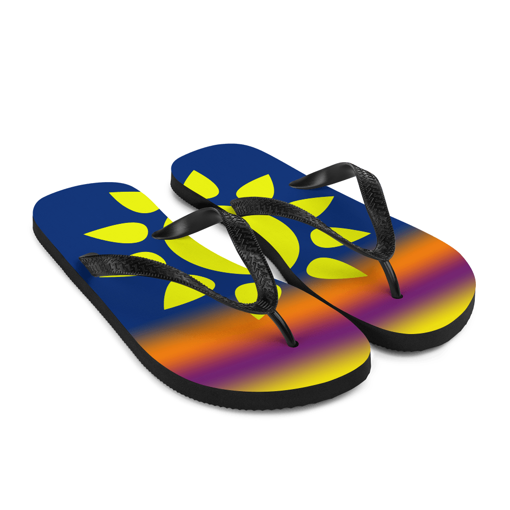rainbow flip flops waterproof